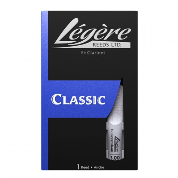 Legere Eb Clarinet Classic Cut Synthetic Reed, 3