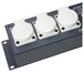 Adam Hall 19'' 9 Socket Power Strip More Covered Connectors