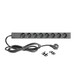 Adam Hall 19'' EU Power Strip with USB Chargers, 8 Sockets