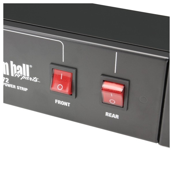 Adam Hall 19'' 2U EU Power Strip, 9 Sockets Switches