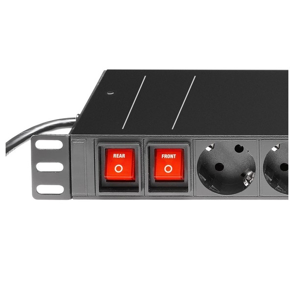 Adam Hall 19'' EU Power Strip, 16 Sockets Switches