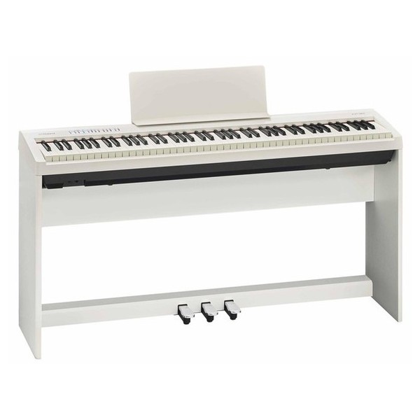 DISC Roland FP 30 Digital Piano with Stand and Pedals, White