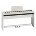 Roland FP 30 Digital Piano with Stand and Pedals, White