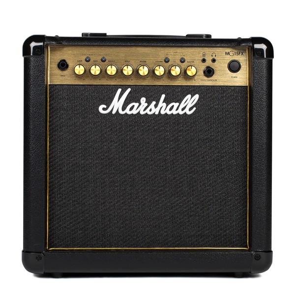 Marshall MG15GFX Gold 15W Guitar Combo front