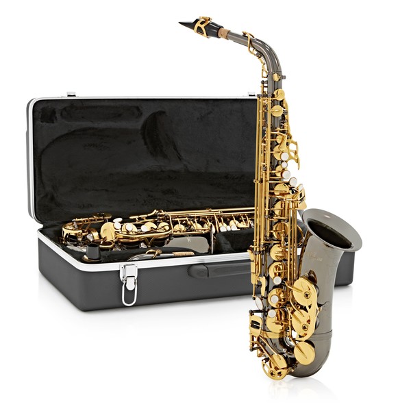 Alto Saxophone by Gear4music, Black & Gold - B-Stock