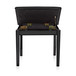 Piano Stool with Storage by Gear4music, Gloss Black