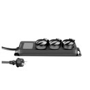 Adam Hall IP44 EU Power Strip, 3 Sockets