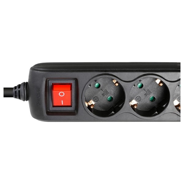 Adam Hall EU Power Strip with USB Chargers, 3 Sockets Switch