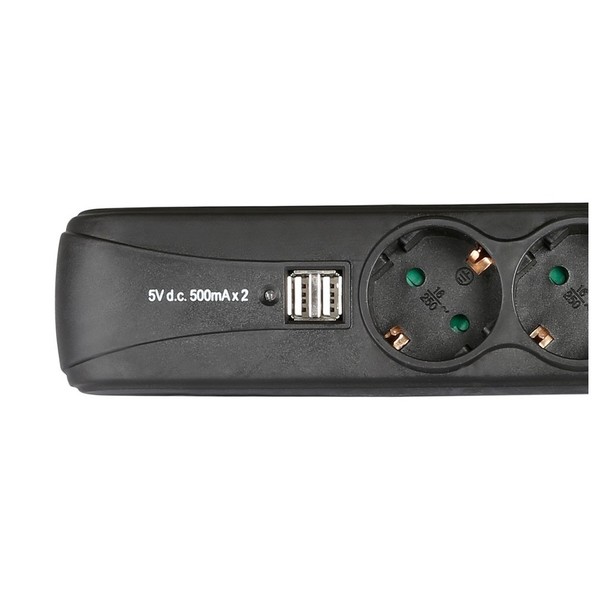Adam Hall EU Power Strip, USB Chargers