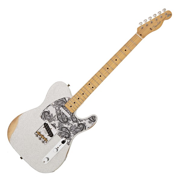 Fender Brad Paisley Road Worn Telecaster, Silver Sparkle