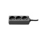 Adam Hall 3 Socket EU Power Strip, 1.4 m Cable