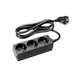 Adam Hall 3 Socket EU Power Strip, 1.4 m Cable With Cable
