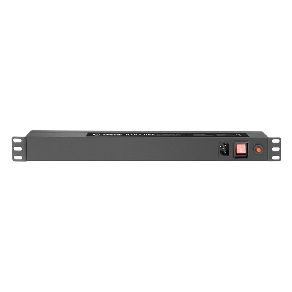 Adam Hall 19'' IEC Power Strip with 10 Connectors, 1U Bottom Panel