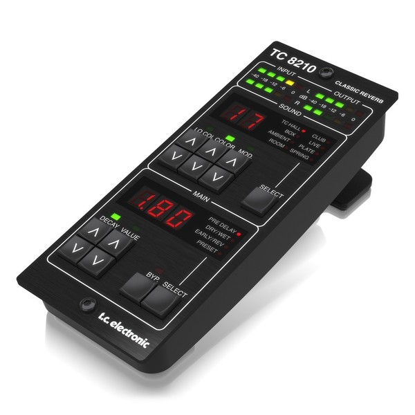 TC Electronic TC8210-DT Reverb Plug-in with Controller, Front Angled Left