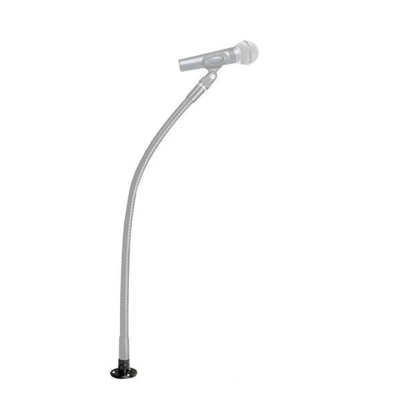 Adam Hall D921BLK Gooseneck Mounting Plate, Black Mic Not Included