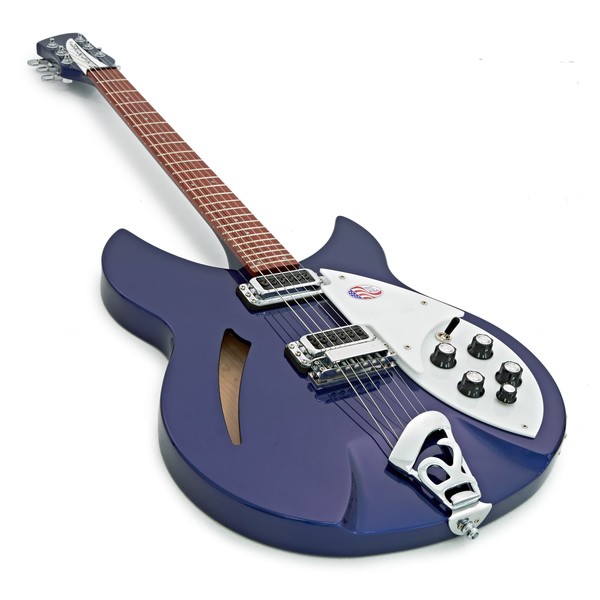 ギター Rickenbacker 330 Midnight blue 2014 Rickenbacker 330 Guitarra Semi Acústica, Midnight Blue - Seminuevo