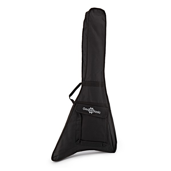 Harlem V Electric Guitar by Gear4music, Black case
