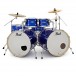 Pearl EXX Export Siebenteiliges Doppel-Bassdrum-Drumset, High Voltage Blue