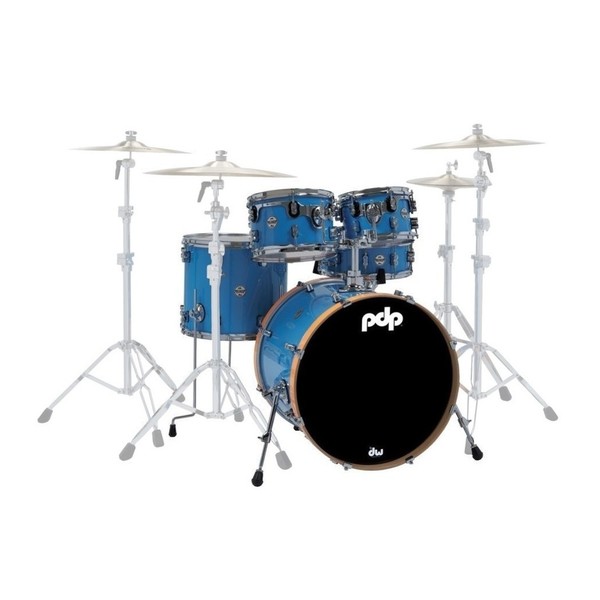 PDP Concept Maple LTD Edition 5pc Shell Pack, Blue Lacquer - Main Image