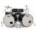 Pearl EXX Export Siebenteiliges Doppel-Bassdrum-Drumset, Jet Black