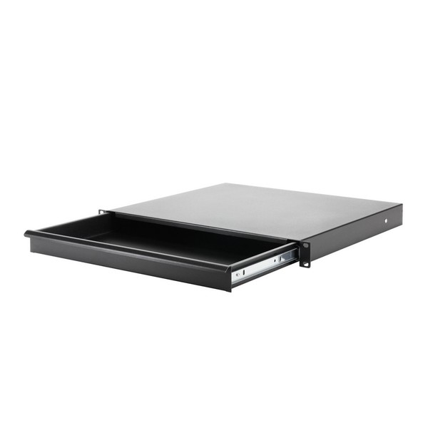 Adam Hall 19'' Steel Rack Drawer, 1U Open