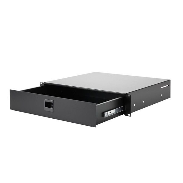 Adam Hall 19'' Steel Rack Drawer, 2U Open