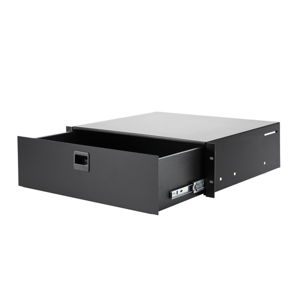 Adam Hall 19'' Steel Rack Drawer, 3U Open