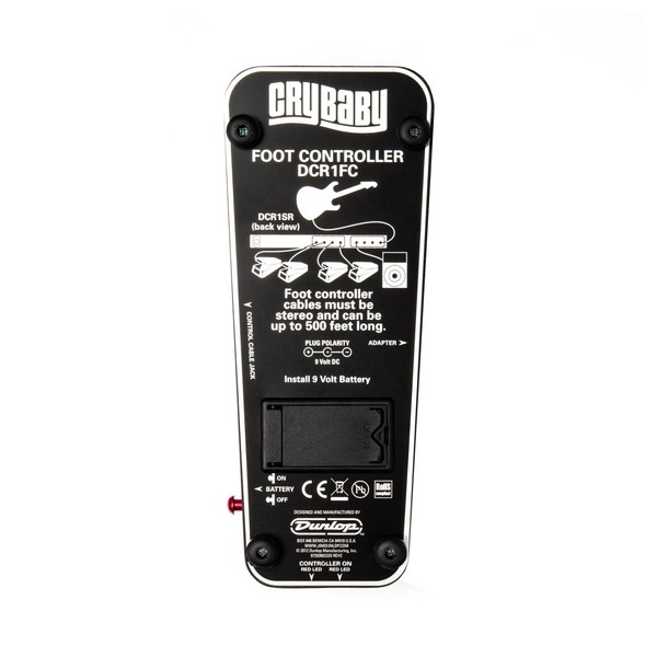 Jim Dunlop DCR-1FC Cry Baby- Rack Foot Controller Pedal- Bottom