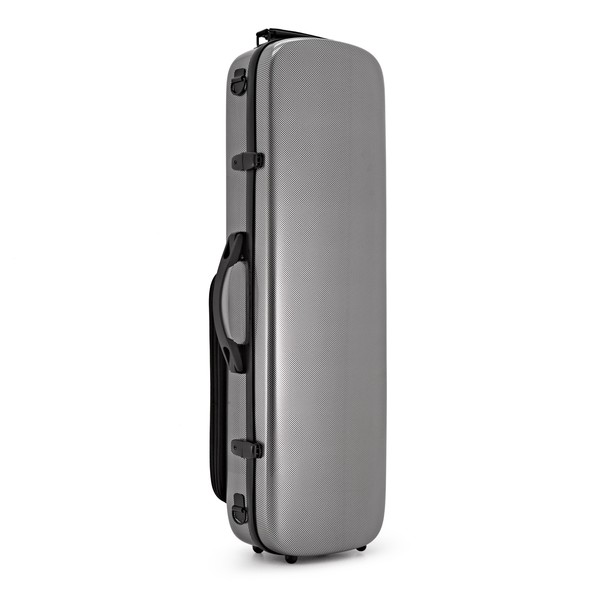 Hidersine Polycarbonate Oblong Violin Case, Black Grid Locks