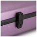 Hidersine Polycarbonate Oblong Violin Case, Brushed Purple Locks