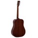 Sigma DM-15+ Acoustic Guitar, Solid Mahogany Back View