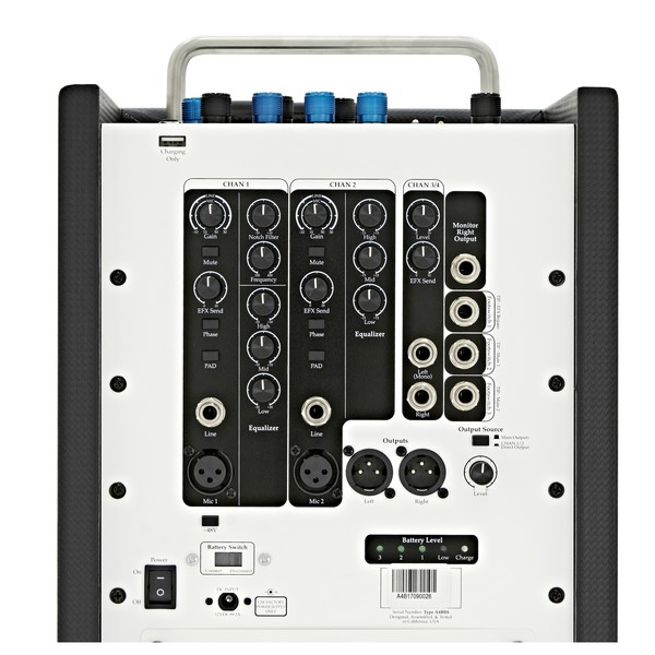 Elite Acoustics A4-8 Live Performance Studio Monitor back close