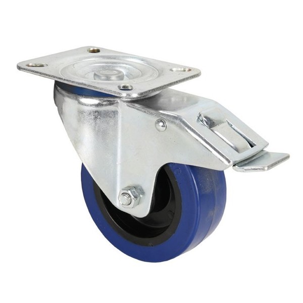 Adam Hall 100 mm Swivel Castor with Brake