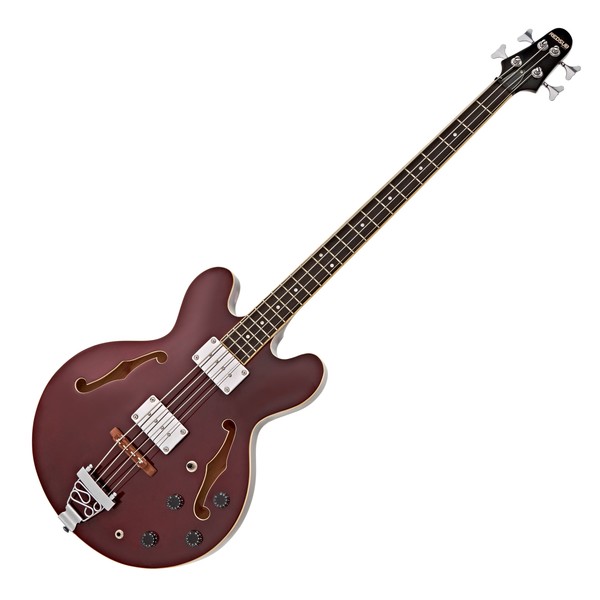 RedSub HB Bass Guitar, Red Wine