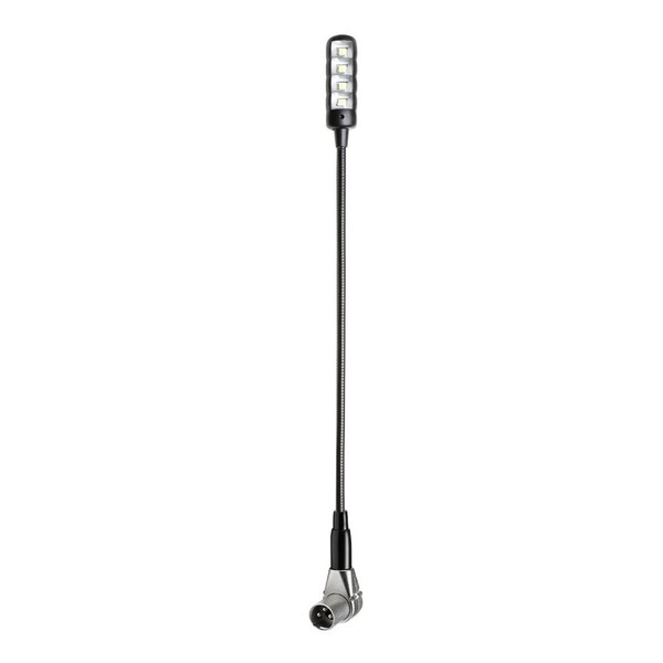 Adam Hall SLED ULTRA XLR Gooseneck Lamp with Selectable Colours Straight