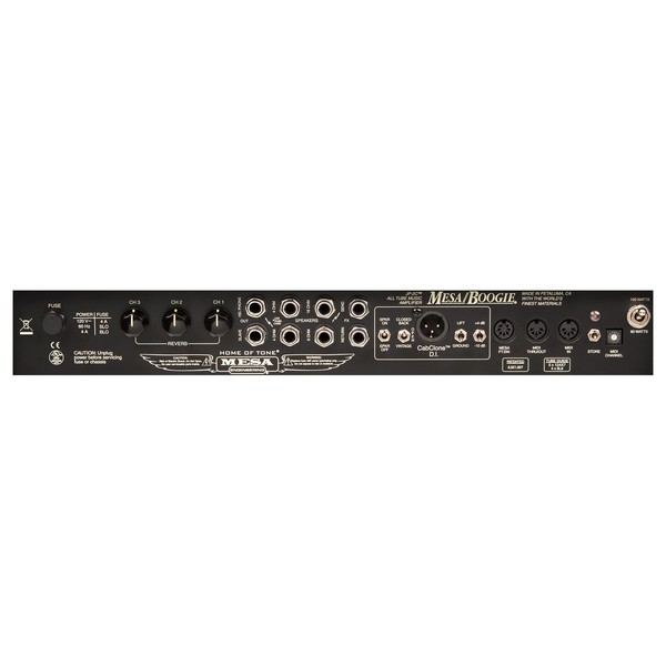 Mesa Boogie JP-2C John Petrucci Head rear panel