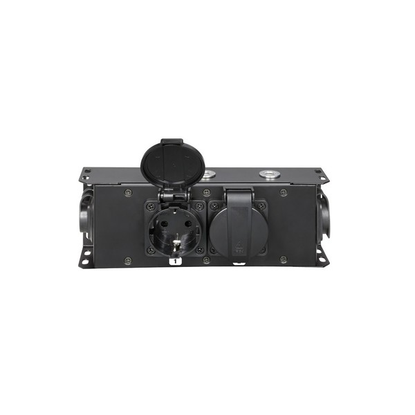 Adam Hall Proport IP54 Power Strip, 2 Sockets Open Socket