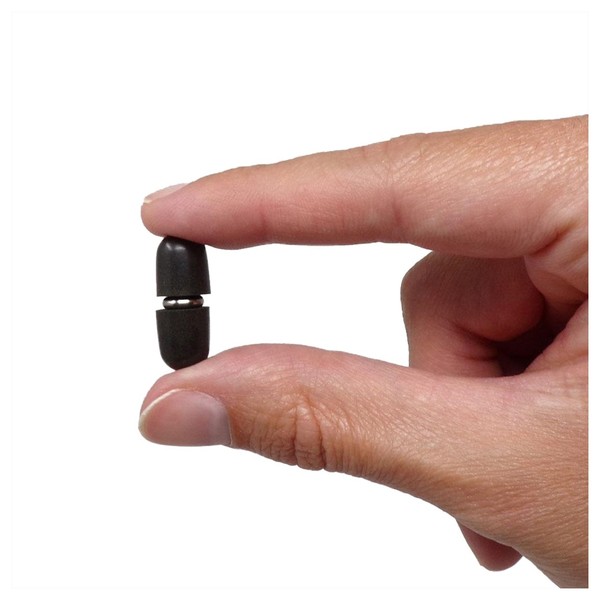 Flare Audio Sleeep Aluminium Ear Plugs, Natural, Held Between Fingers