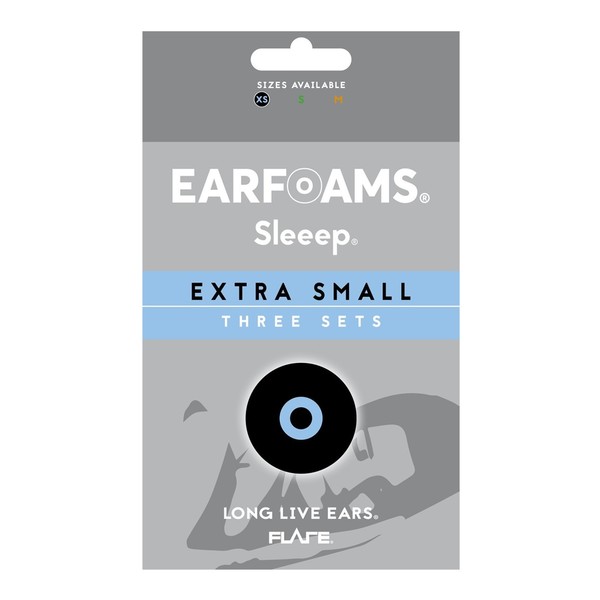 Flare Audio Replacement Earfoams for Sleeep Ear Plugs, X-Small