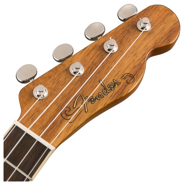 Fender Montecito Tenor Ukulele, Natural Headstock