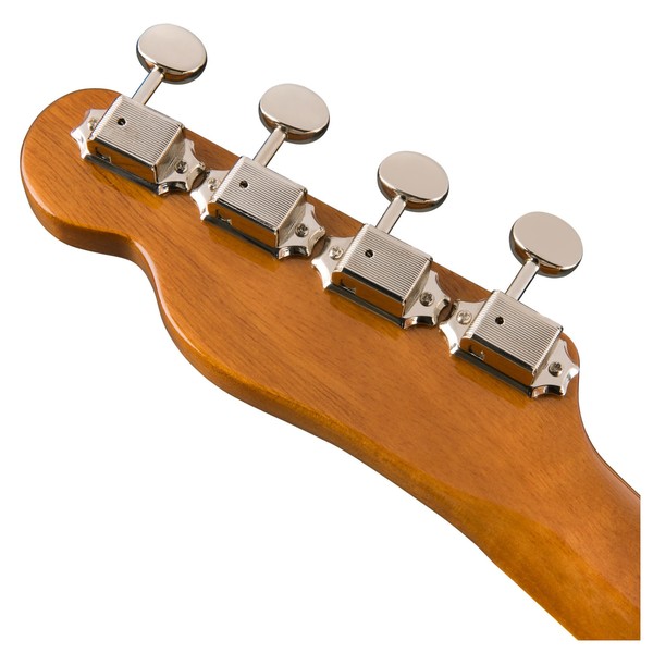 Fender Montecito Tenor Ukulele, Natural Headstock Back