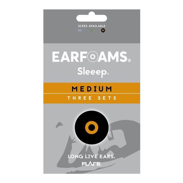 Flare Audio Replacement Earfoams for Sleeep Ear Plugs, Medium