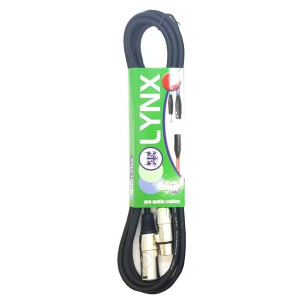 Custom Lynx High Quality XLR to XLR Microphone Cable, 1m - Main