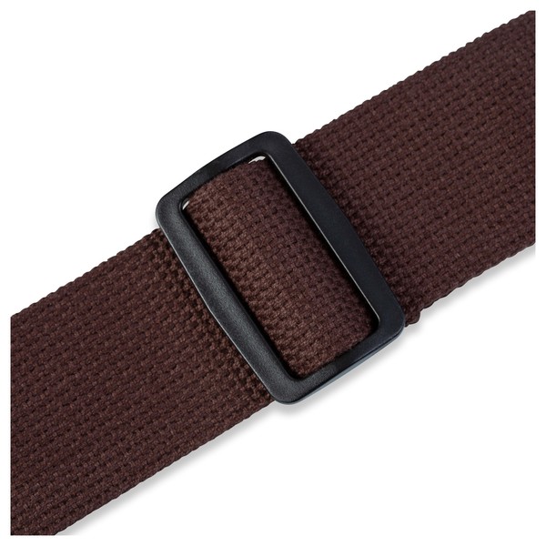 Levys 2" Cotton Guitar Strap w/ Leather Ends, Brown Buckle