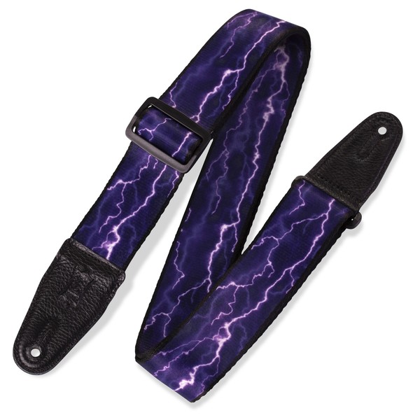 Levys 2" Polyester Guitar Strap, Lightning