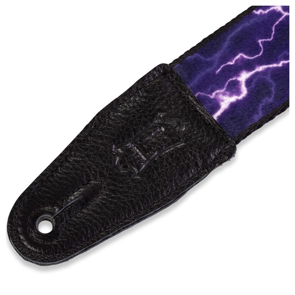 Levys 2" Polyester Guitar Strap, Lightning End