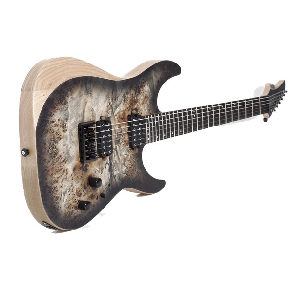 Schecter Reaper-6, Satin Charcoal Burst Standing