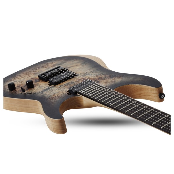 Schecter Reaper-6, Satin Charcoal Burst Neck Joint