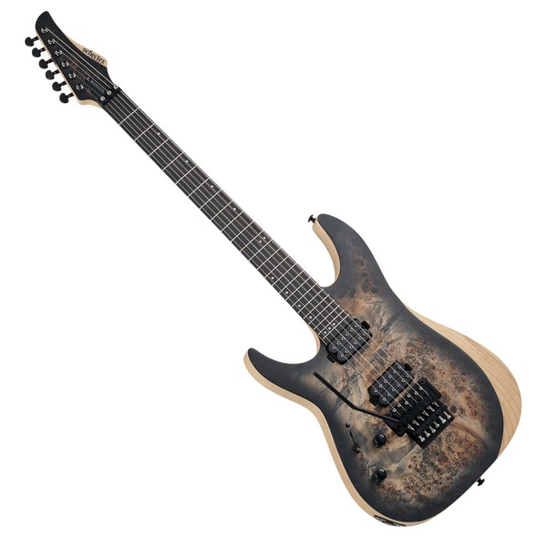 Schecter Reaper-6 FR Left Handed, Satin Charcoal Burst