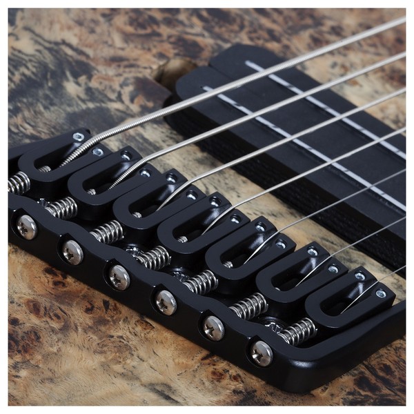 Schecter Reaper-7 Multiscale, Satin Charcoal Burst Bridge